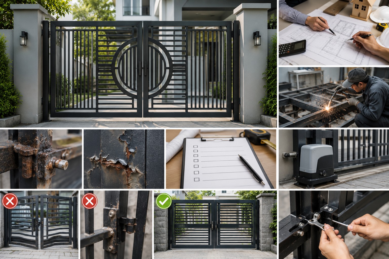 8 Sai Lầm Khi Đặt Làm Cửa Cổng Sắt Khiến Bạn Tốn Thêm Hàng Chục Triệu Đồng