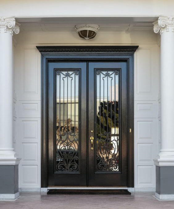 Cửa cổng hoa văn xưởng sắt minh long 05